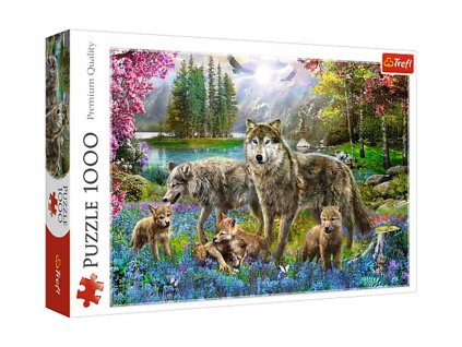 Trefl puzzle Vlčia rodinka 1000 dielikov