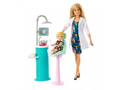 Mattel Barbie povolania - Zubárka (blond)