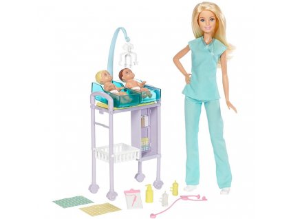 Mattel Barbie povolania - Pediatrička (blond)