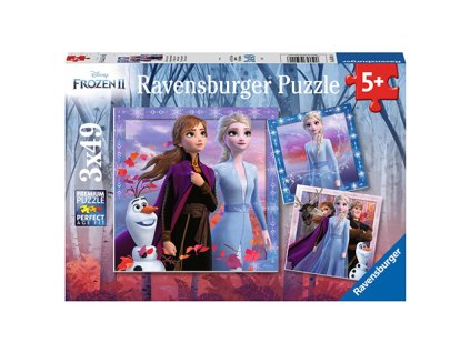 Ravensburger puzzle Frozen II 3 x 49 dielikov