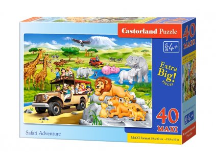 Castorland MAXI puzzle Safari Adventure 40 dielikov