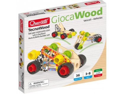 Quercetti TecnoWood drevený set 36 dielny