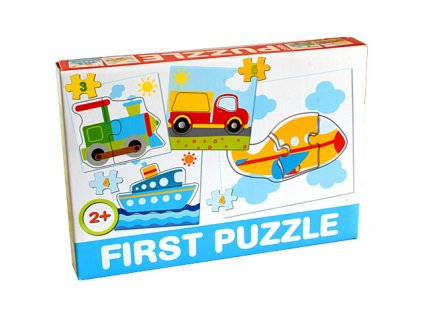 D-Toys puzzle Dopravné prostriedky 4v1 sada