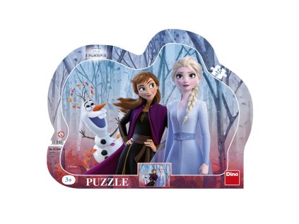 Dino puzzle Frozen II. 25 dielikov - kontúra