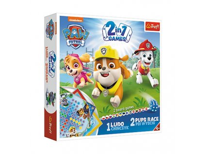 Trefl 2v1 Paw Patrol - Človeče nehnevaj sa + Hady a rebríky