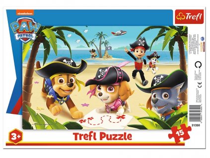 Trefl puzzle Paw Patrol za pokladom 15 dielikov