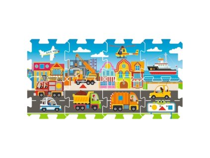 Trefl penové puzzle na podlahu - Vozidlá 8 dielikov