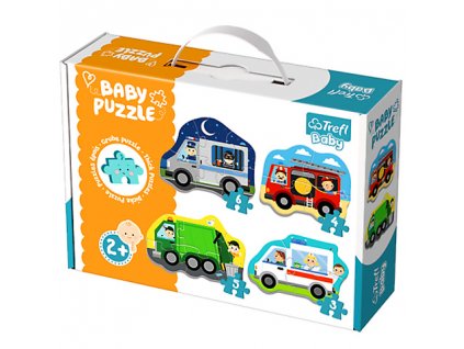 Trefl Baby puzzle - Záchranné vozidlá 4v1 balenie