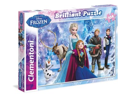 Clementoni brilliant puzzle Frozen 104 dielikov