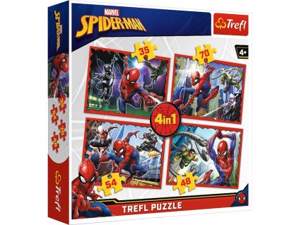 Trefl puzzle Spiderman sada 4v1