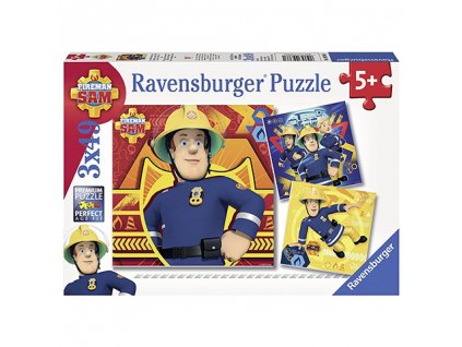 Ravensburger puzzle Požiarnik Sam 3 x 49 dielikov