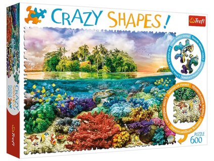 Trefl puzzle Crazy Shapes Tropický Ostrov 600 dielikov