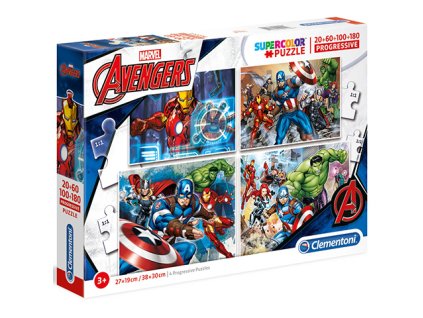 Clementoni puzzle Marvel Avengers sada 4v1