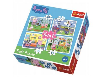 Trefl puzzle Peppa Pig sada 4v1