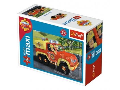 Trefl mini Maxi puzzle Požiarnik Sam v službe 20 dielikov