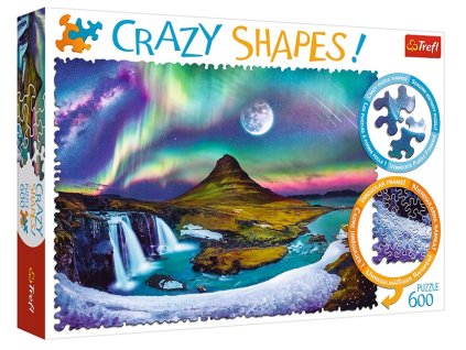 Trefl puzzle Crazy Shapes Polárna Žiara 600 dielikov