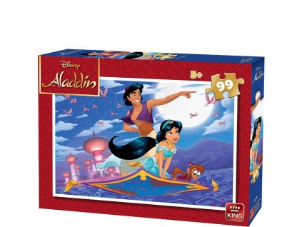 King puzzle Aladin na koberci 99 dielikov