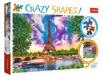 Trefl puzzle Crazy Shapes Paríž 600 dielikov