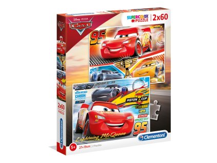 Clementoni puzzle Cars 3 sada 2x60 dielikov