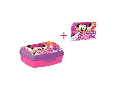 Desiatový box Minnie + uteráčik