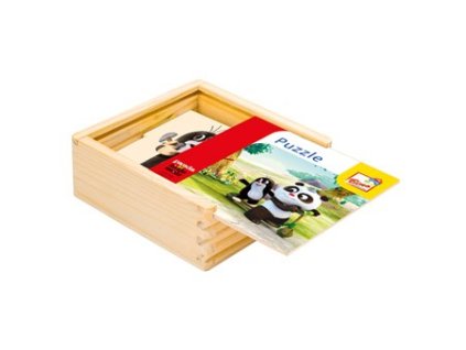 Bino Krtko a Panda - Drevené puzzle 4 x 4 dieliky