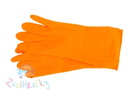 AR Home - Latexové rukavice - oranžové veľkosť M