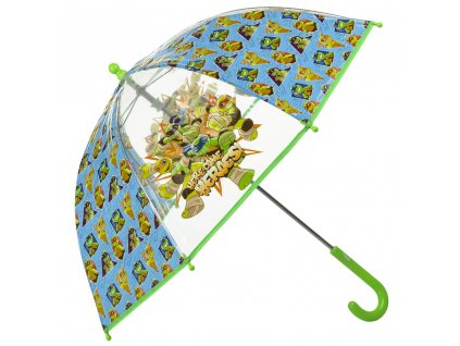 Transparentný detský dáždnik Ninja Korytnačky 71 cm
