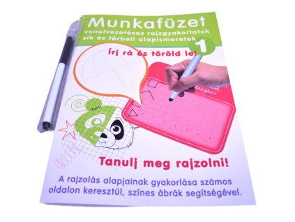 D-Toys - Maďarský pracovný zošit so stieracou fixkou