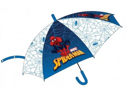 Detský dáždnik Spiderman 73 cm transparentný