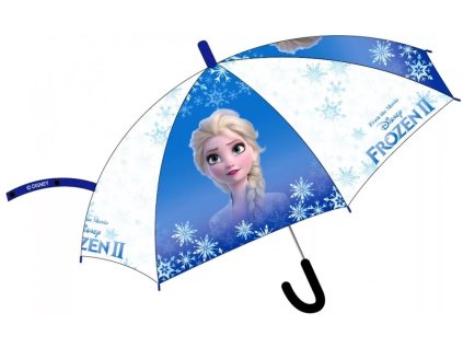 E plus M Transparentný dáždnik Elsa 73 cm modrý