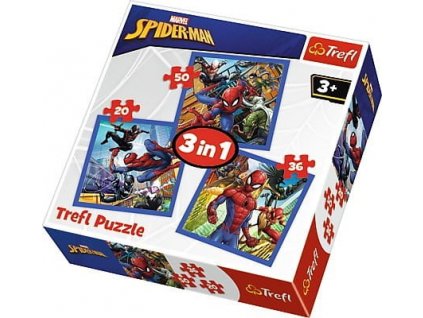 Trefl puzzle Spider-man sada 3v1