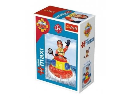 Trefl mini Maxi puzzle Požiarnik Sam na vode - 20 dielikov