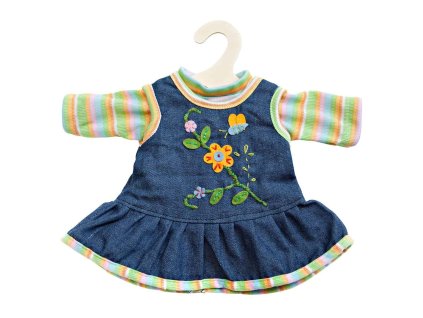 Heless - Rifľové šaty a tričko (veľ. 28-33 cm)