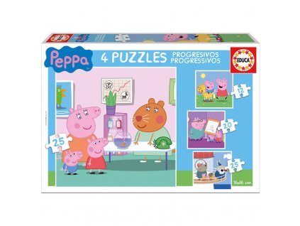 Educa Progressive Puzzle Peppa 4v1