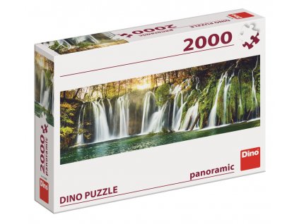 Dino puzzle Plitvické vodopády  (panoráma) 2000 dielikov