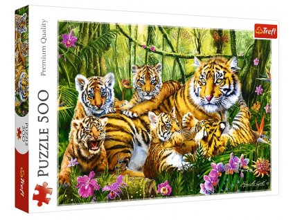 Trefl puzzle Tigria Rodinka 500 dielikov