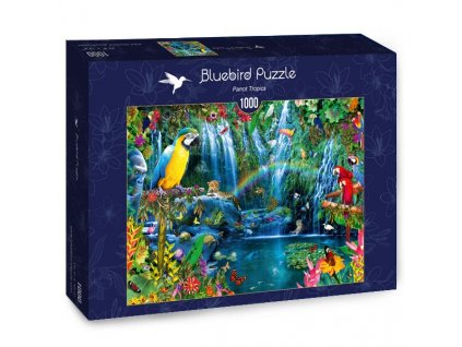 Bluebird puzzle Papagáje v pralese 1000 dielikov
