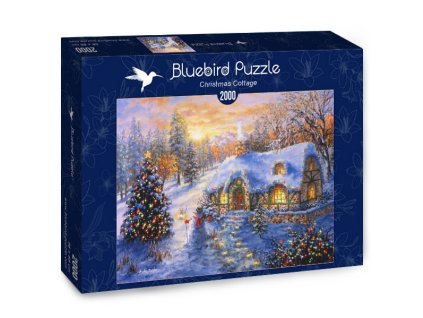Bluebird puzzle Vianočná Chalúpka 2000 dielikov