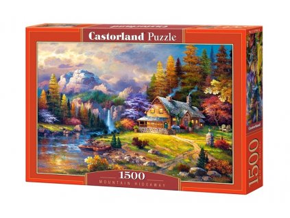Castorland puzzle Chalúpka pri rieke - 1500 dielikov