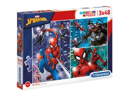 puzzle spiderman 3 x 48 dielikov