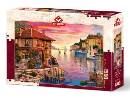 Art puzzle Prístav v Stredomorí 1500 dielikov