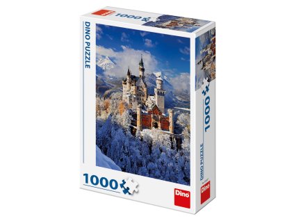 Dino puzzle Zimný Neuschwanstein 1000 dielikov