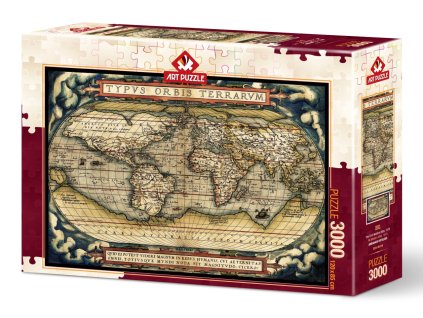Art Puzzle Altlas Sveta z roku 1570 - 3000 dielikov