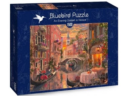 Bluebird puzzle Západ slnka v Benátkach 1500 dielikov