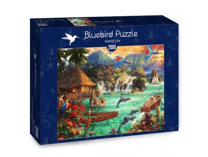 Bluebird puzzle Život na ostrove 2000 dielikov