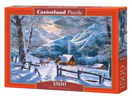 Castorland puzzle Zasnežené ráno 1500 dielikov