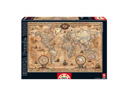 Educa puzzle Mapa Sveta 1000 dielikov