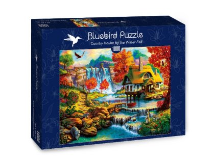 Bluebird puzzle Domček pri vodopáde 1000 dielikov