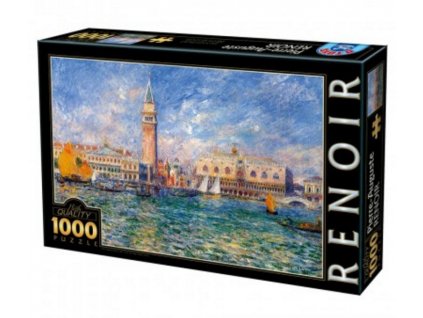 D-Toys puzzle Renoir - Dóžov palác, Benátky 1000 dielikov