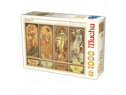 D-Toys puzzle Alfons Mucha: Seasons 1000 dielikov